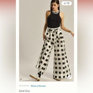 Eva Franco Belted- Wide Leg Pants! Sold out!